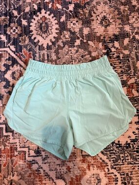 Women’s Mint Athletic Shorts with Elastic Waistband